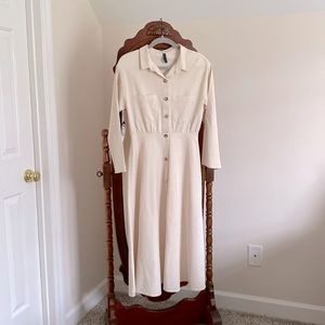 Zara “trf” Collection Collared and Cuffed Shirt Dress